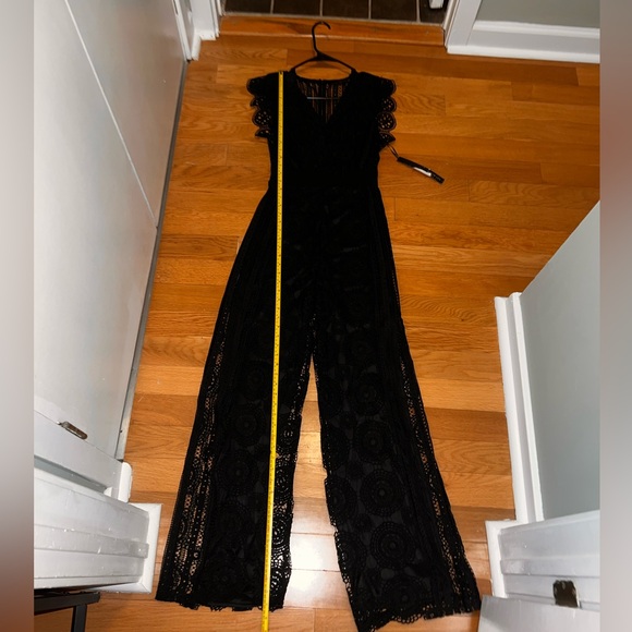 Price firm! new boutique size small mad for love black lace jumpsuit! - Picture 1 of 11